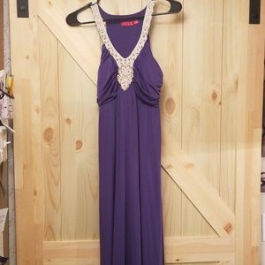 ELLE Purple Maxi Dress